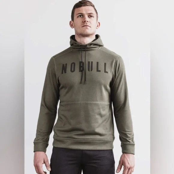 NOBULL Men's Olive Green Hoodie size XL - Picture 5 of 5
